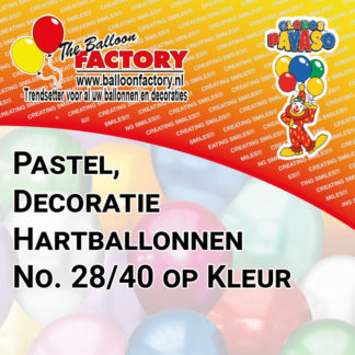 No. 28/40 Hartballon op kleur