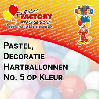 No. 5 Hartballon op kleur